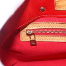 LOUIS VUITTON Monogram Vernis Reade PM Hand Bag Red Rouge M91088 LV Auth hk3277-17