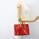 LOUIS VUITTON Monogram Vernis Reade PM Hand Bag Red Rouge M91088 LV Auth hk3277-21