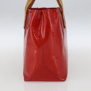 LOUIS VUITTON Monogram Vernis Reade PM Hand Bag Red Rouge M91088 LV Auth hk3277-3