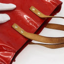 LOUIS VUITTON Monogram Vernis Reade PM Hand Bag Red Rouge M91088 LV Auth hk3277-6
