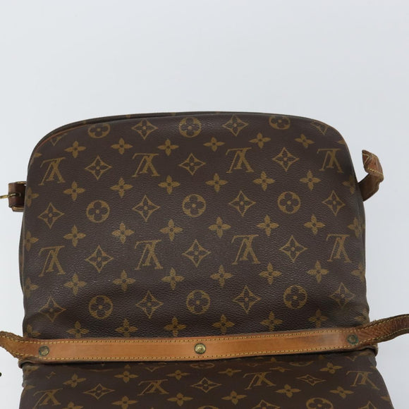 LOUIS VUITTON Monogram Saumur 30 Shoulder Bag M42256 LV Auth hk3284