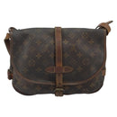 LOUIS VUITTON Monogram Saumur 30 Shoulder Bag M42256 LV Auth hk3284-2