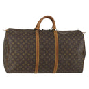 LOUIS VUITTON Monogram Keepall 60 Boston Bag M41422 LV Auth hk3288-1