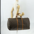 LOUIS VUITTON Monogram Keepall 60 Boston Bag M41422 LV Auth hk3288-21