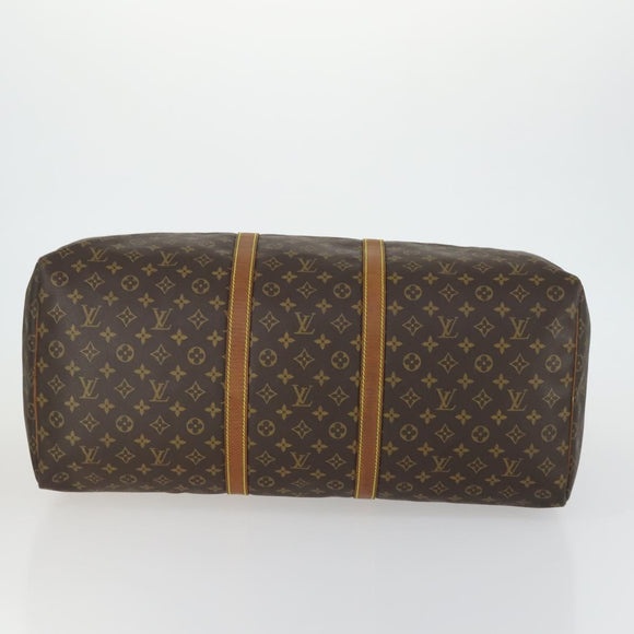 LOUIS VUITTON Monogram Keepall 60 Boston Bag M41422 LV Auth hk3288