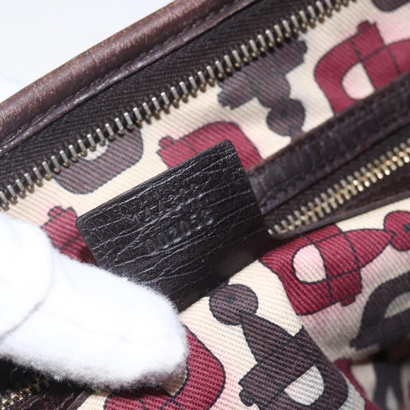 GUCCI GG Canvas Web Sherry Line Shoulder Bag Beige Gold 144388 Auth hk3291