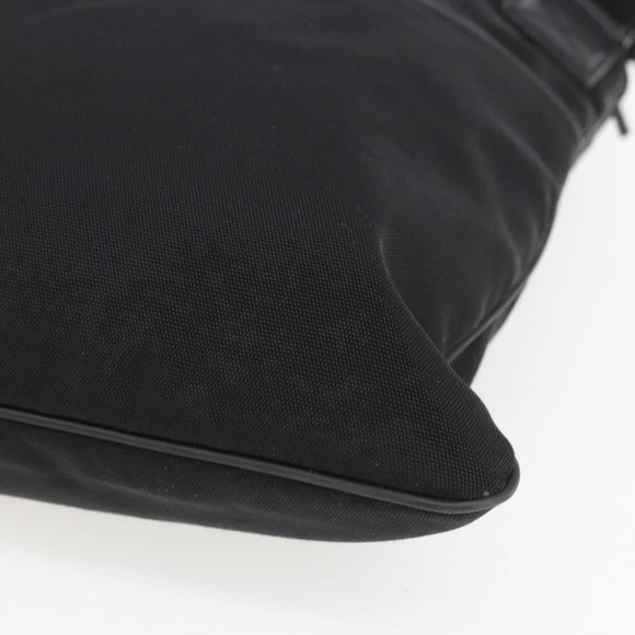 GUCCI Shoulder Bag Nylon Black Silver 141198 Auth hk3295