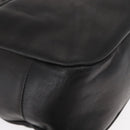 Salvatore Ferragamo Gancini Shoulder Bag Leather Black Gold Auth hk3306-9