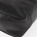 Salvatore Ferragamo Gancini Shoulder Bag Leather Black Gold Auth hk3306-14
