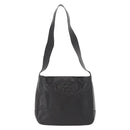 Salvatore Ferragamo Gancini Shoulder Bag Leather Black Gold Auth hk3306-13