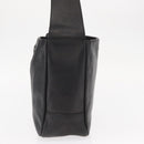 Salvatore Ferragamo Gancini Shoulder Bag Leather Black Gold Auth hk3306-3