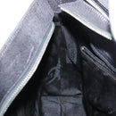 Salvatore Ferragamo Gancini Shoulder Bag Leather Gray Silver Auth hk3307-19