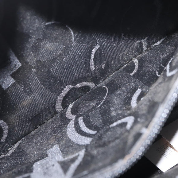 Salvatore Ferragamo Gancini Shoulder Bag Leather Gray Silver Auth hk3307