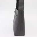 Salvatore Ferragamo Gancini Shoulder Bag Leather Gray Silver Auth hk3307-3