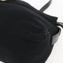 FENDI Mamma Baguette Shoulder Bag Nylon Black Silver Auth hk3309-8
