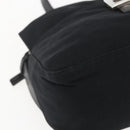 FENDI Mamma Baguette Shoulder Bag Nylon Black Silver Auth hk3309-15
