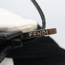 FENDI Mamma Baguette Shoulder Bag Nylon Black Silver Auth hk3309-9