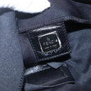 FENDI Mamma Baguette Shoulder Bag Nylon Black Silver Auth hk3309-18