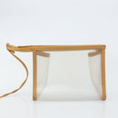 LOEWE Anagram Limited Model Amazona 30 Hand Bag Vinyl Clear Silver Auth hk3315-21