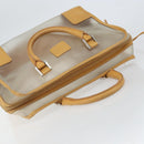 LOEWE Anagram Limited Model Amazona 30 Hand Bag Vinyl Clear Silver Auth hk3315-6