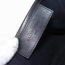 BALENCIAGA Navy Cabas S Hand Bag Canvas Black 339933 Auth hk3318-16