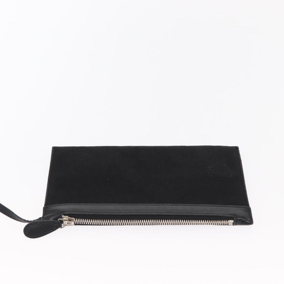 BALENCIAGA Navy Cabas S Hand Bag Canvas Black 339933 Auth hk3318