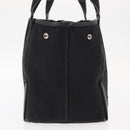 BALENCIAGA Navy Cabas S Hand Bag Canvas Black 339933 Auth hk3318-4