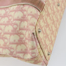 Christian Dior Trotter Canvas Tote Bag PVC Pink Silver Auth hk3319-18