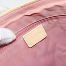 Christian Dior Trotter Canvas Tote Bag PVC Pink Silver Auth hk3319-19