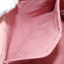 Christian Dior Trotter Canvas Tote Bag PVC Pink Silver Auth hk3319-23