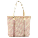 Christian Dior Trotter Canvas Tote Bag PVC Pink Silver Auth hk3319-2