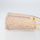 Christian Dior Trotter Canvas Tote Bag PVC Pink Silver Auth hk3319-3