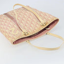 Christian Dior Trotter Canvas Tote Bag PVC Pink Silver Auth hk3319-6