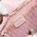 Christian Dior Canage Hand Bag Leather Pink Silver Auth hk3320-17