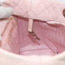 Christian Dior Canage Hand Bag Leather Pink Silver Auth hk3320-18