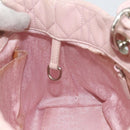 Christian Dior Canage Hand Bag Leather Pink Silver Auth hk3320-19