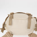 CHANEL Sports Backpack Canvas Beige Gold CC Auth hk3321V-11