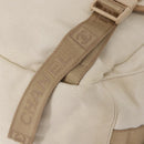 CHANEL Sports Backpack Canvas Beige Gold CC Auth hk3321V-13