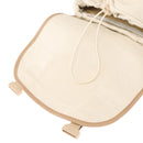 CHANEL Sports Backpack Canvas Beige Gold CC Auth hk3321V-19