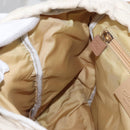 CHANEL Sports Backpack Canvas Beige Gold CC Auth hk3321V-25