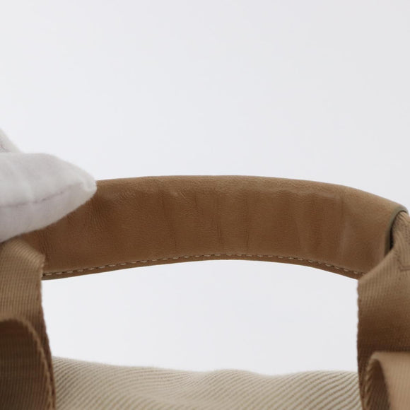 CHANEL Sports Backpack Canvas Beige Gold CC Auth hk3321V