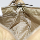 PRADA Shoulder Bag Nylon Beige Silver Auth hk3322-19