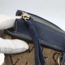 BVLGARI Logo Mania Tote Bag Canvas Beige Gold Auth hk3330-14