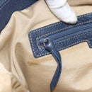 BVLGARI Logo Mania Tote Bag Canvas Beige Gold Auth hk3330-16