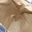 BVLGARI Logo Mania Tote Bag Canvas Beige Gold Auth hk3330-19