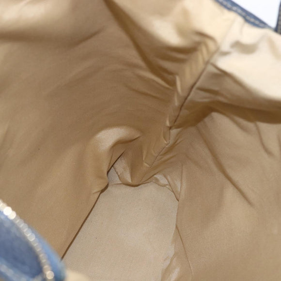 BVLGARI Logo Mania Tote Bag Canvas Beige Gold Auth hk3330