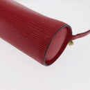 LOUIS VUITTON Epi Soufflot Pouch Red LV Auth hk3334-16