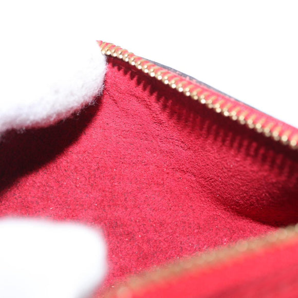 LOUIS VUITTON Epi Soufflot Pouch Red LV Auth hk3334