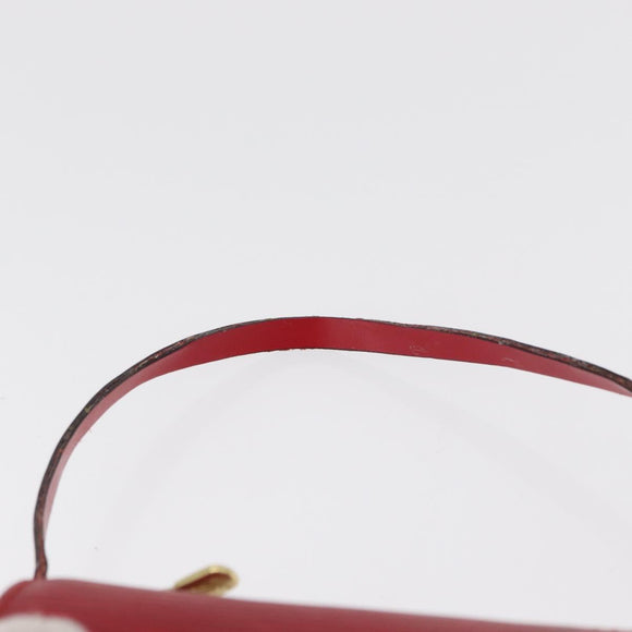 LOUIS VUITTON Epi Soufflot Pouch Red LV Auth hk3334