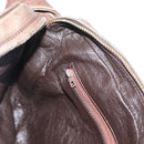 CHANEL Matelasse COCO Mark Shoulder Bag Leather Brown Gold CC Auth hk3336-20